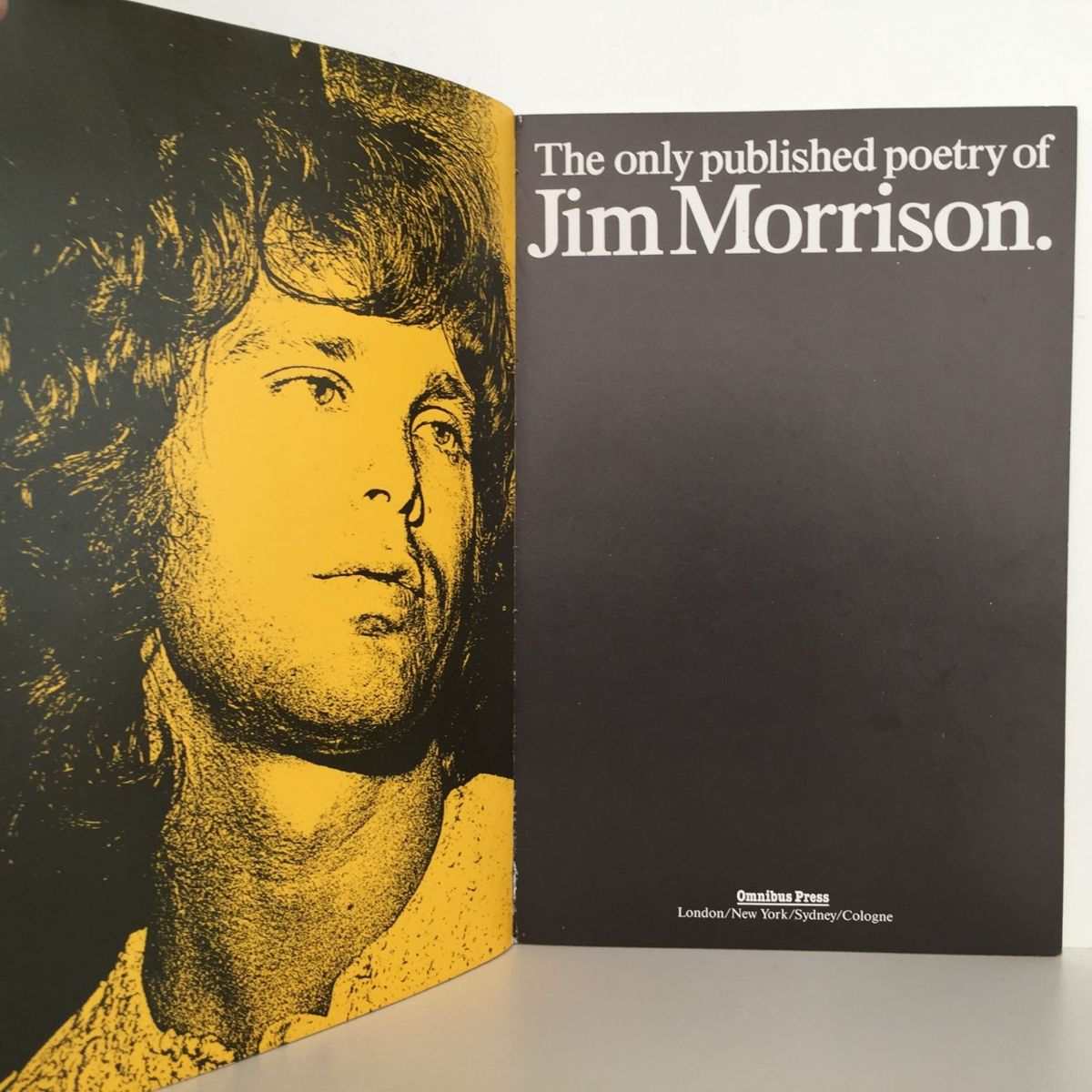 The Only Published Poetry Of Jim Morrison The Lords The New Creatures