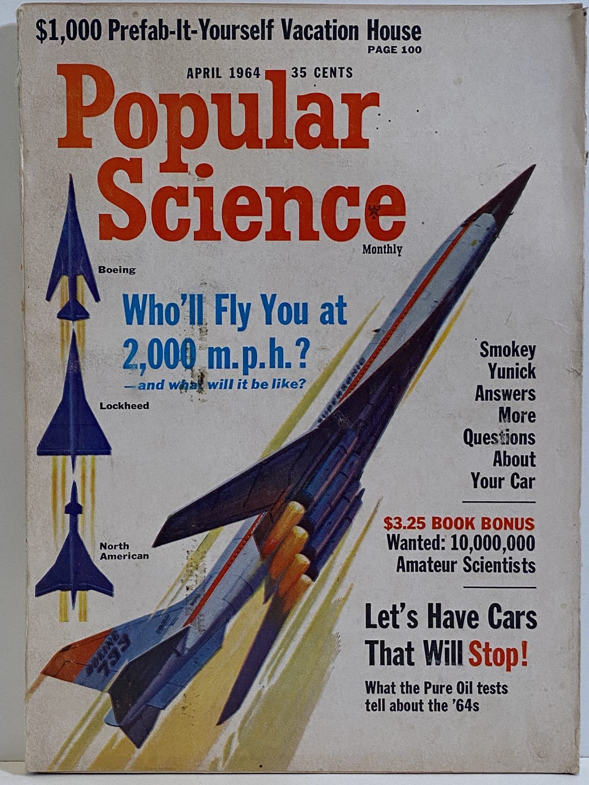 Vintage Magazine Popular Science April