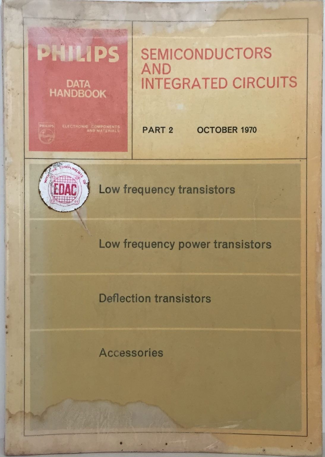 PHILIPS DATA HANDBOOK: Semiconductors and Integrated Circuits Part 2