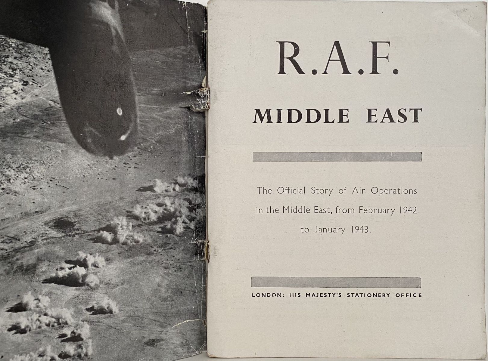 R.A.F MIDDLE EAST: The Story of Air Operations in the Middle East 1942-1943