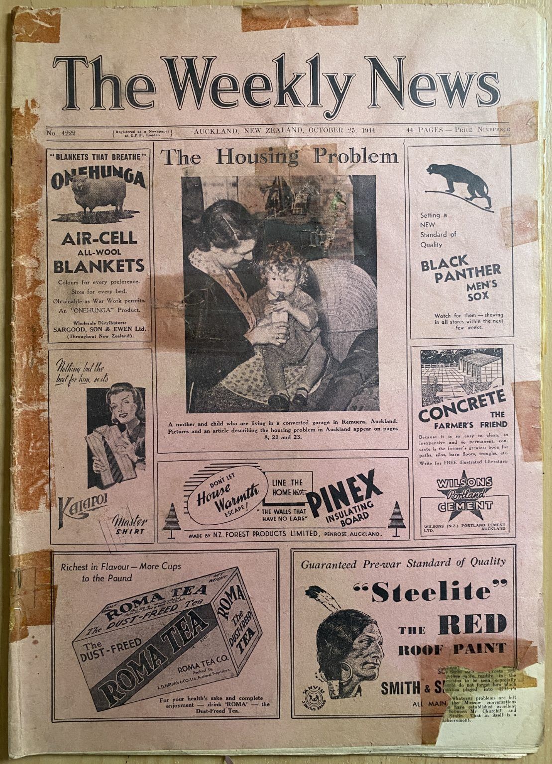 OLD NEWSPAPER: The Weekly News - No. 4222, 25 October 1944