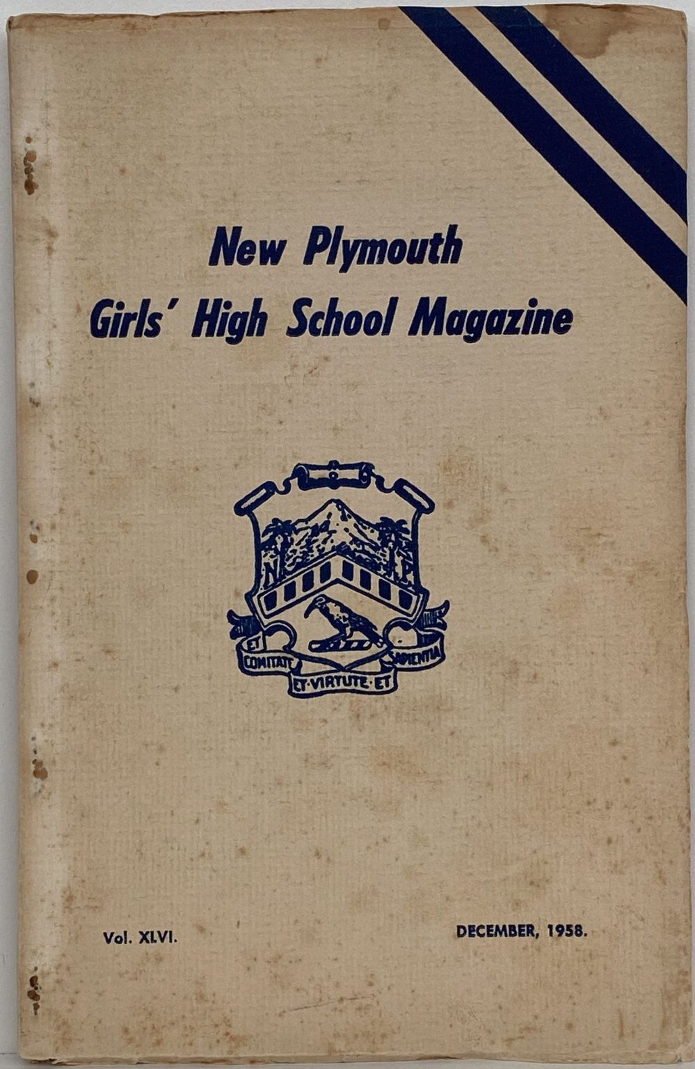 NEW PLYMOUTH GIRLS' HIGH SCHOOL: Magazine 1958