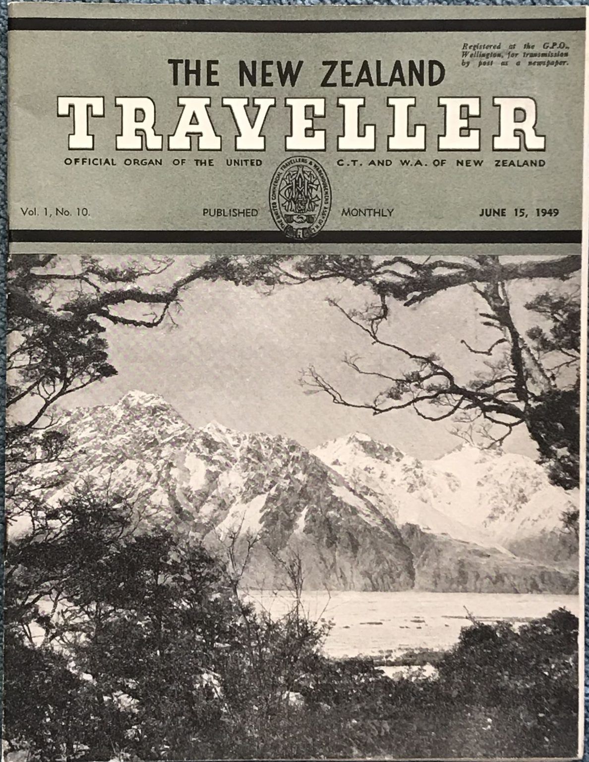 THE NEW ZEALAND TRAVELLER - Vol.1, No. 10 - 15th June 1949