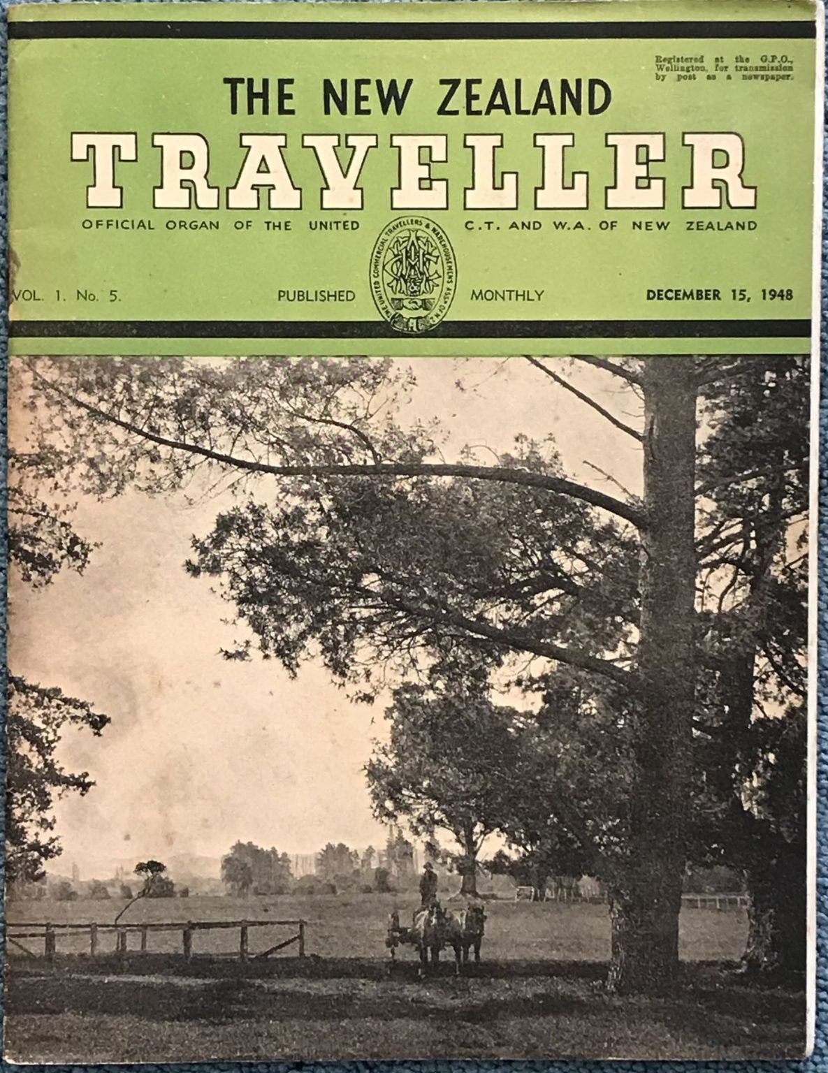 THE NEW ZEALAND TRAVELLER - Vol. 1, No. 5 - 15th December 1948