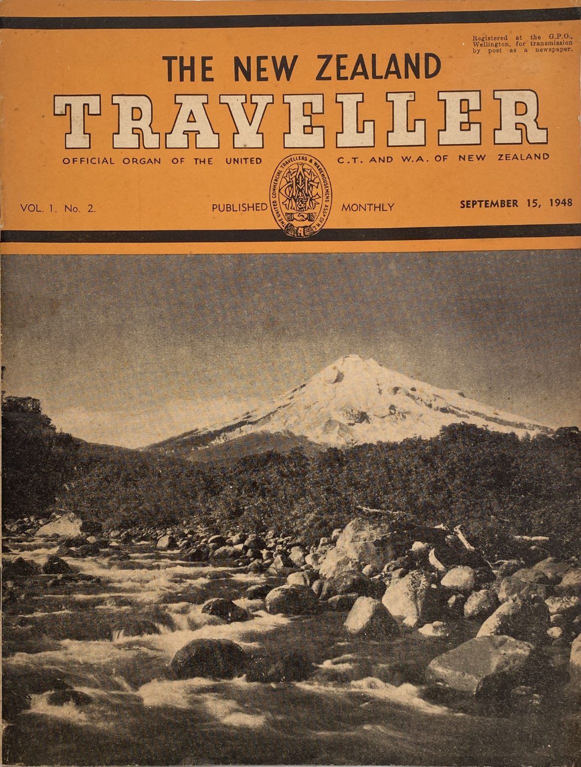 THE NEW ZEALAND TRAVELLER - Vol.1, No. 2 - 15th September 1948