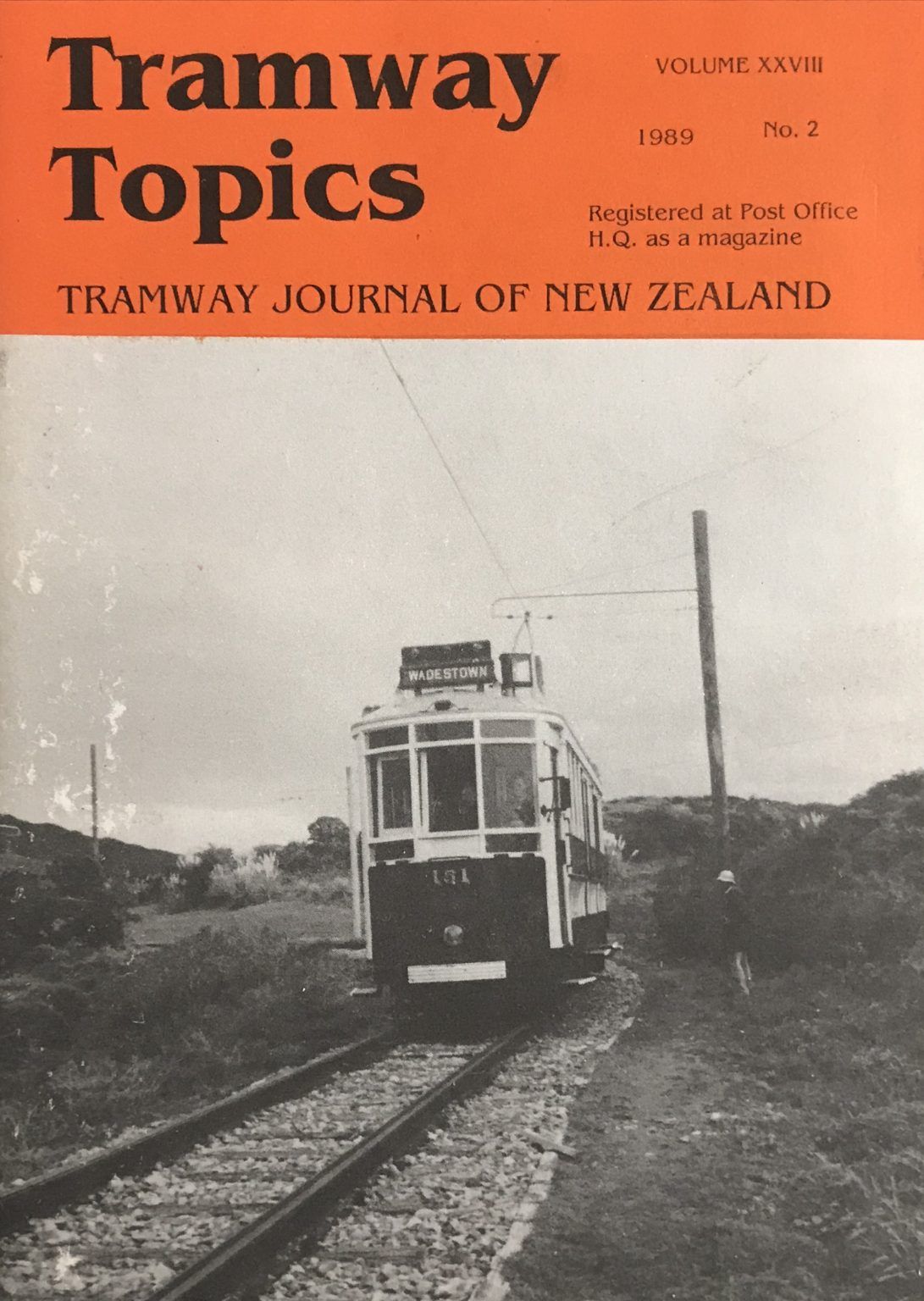 TRAMWAY TOPICS: Tramway Journal of New Zealand - Volume XXVII, No. 2 - 1989