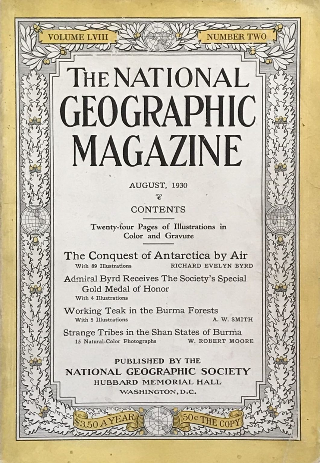 NATIONAL GEOGRAPHIC MAGAZINE - August 1930