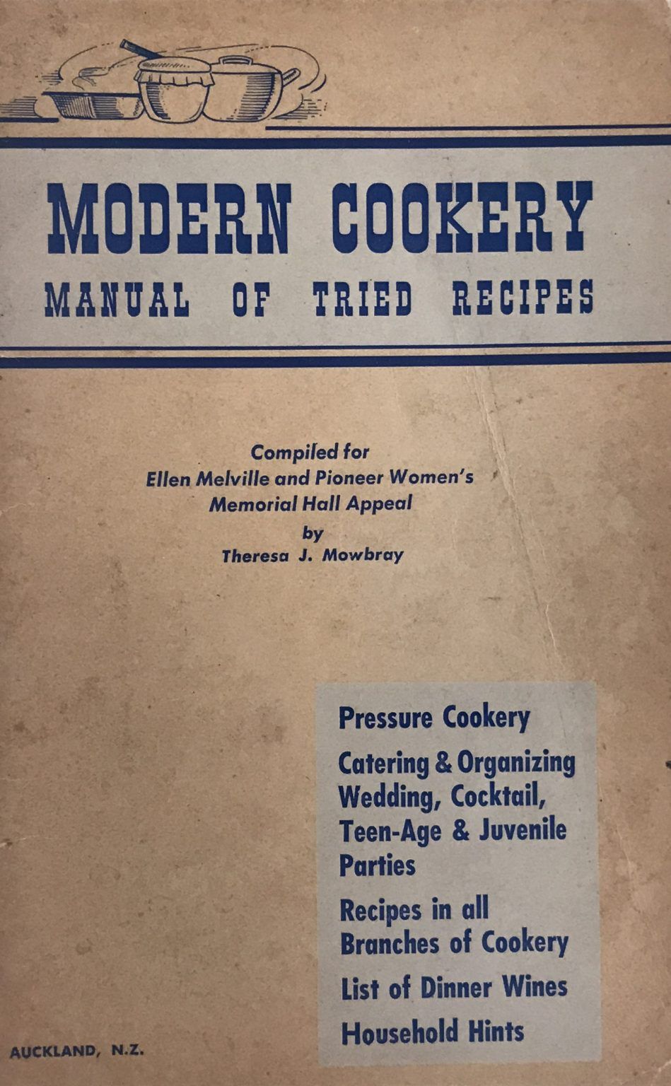 MODERN COOKERY: Manual of tried recipes