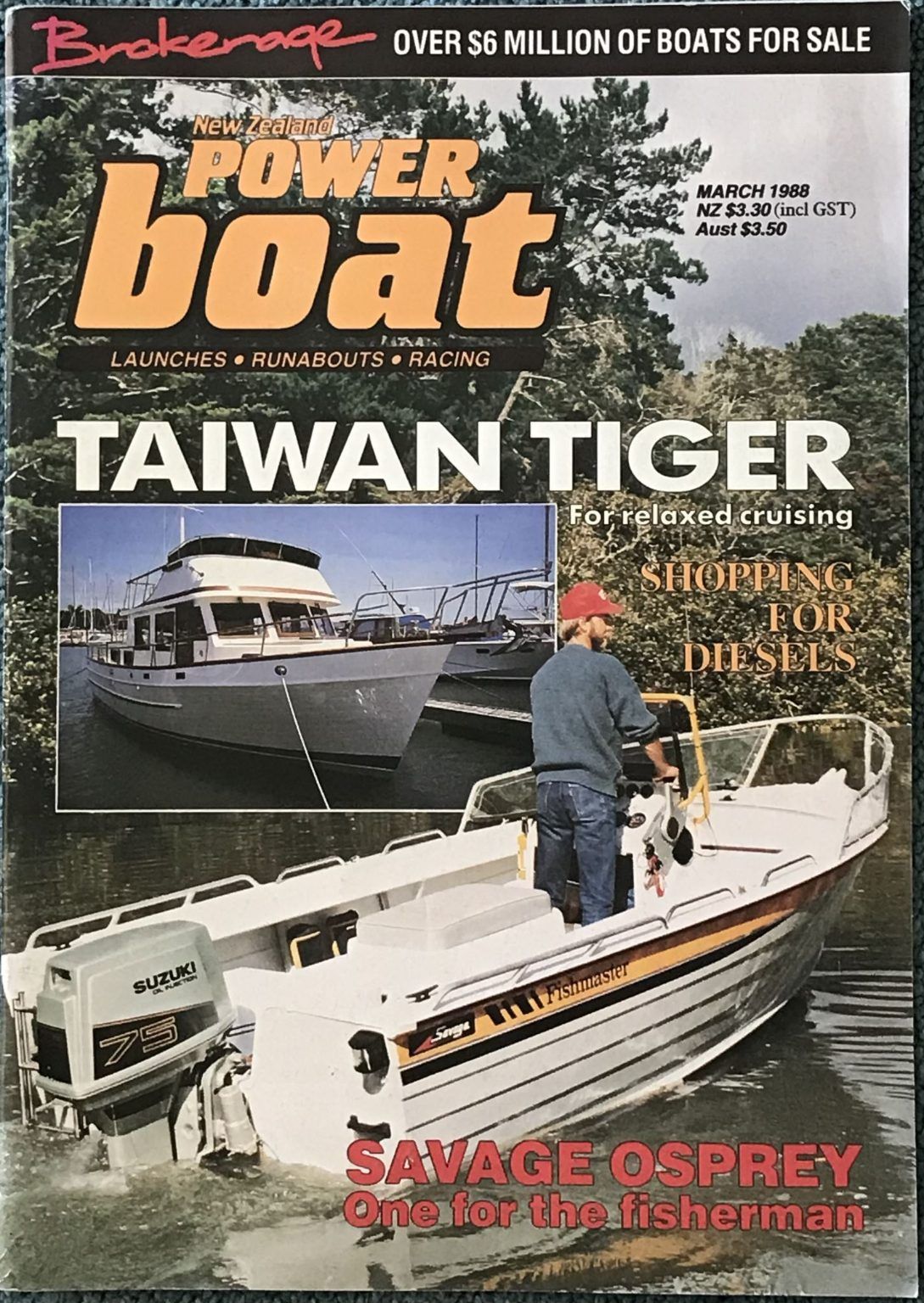 VINTAGE MAGAZINE: Power Boat New Zealand - Vol.5 - No.2 - March 1988