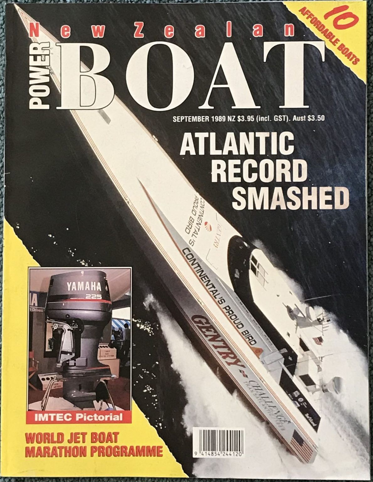 VINTAGE MAGAZINE: Power Boat New Zealand - Vol.6 - No.7 - September 1989