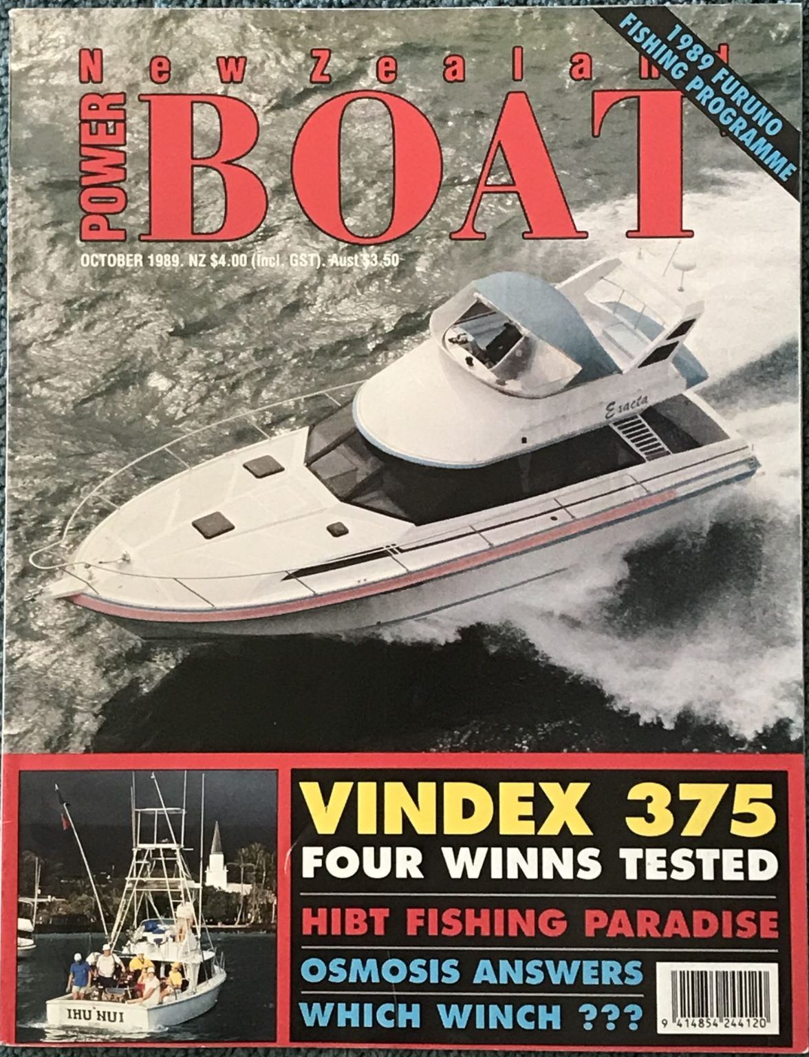 VINTAGE MAGAZINE: Power Boat New Zealand - Vol.6 - No.8 - October 1989