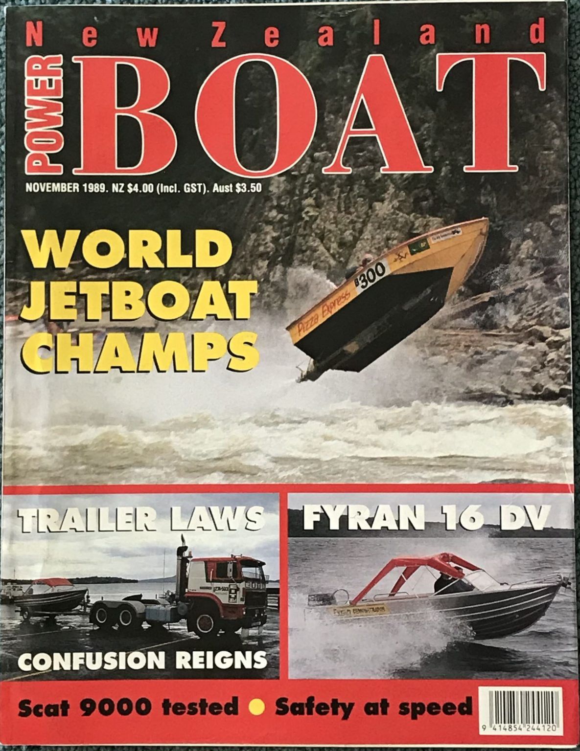 VINTAGE MAGAZINE: Power Boat New Zealand - Vol.6 - No.9 - November 1989