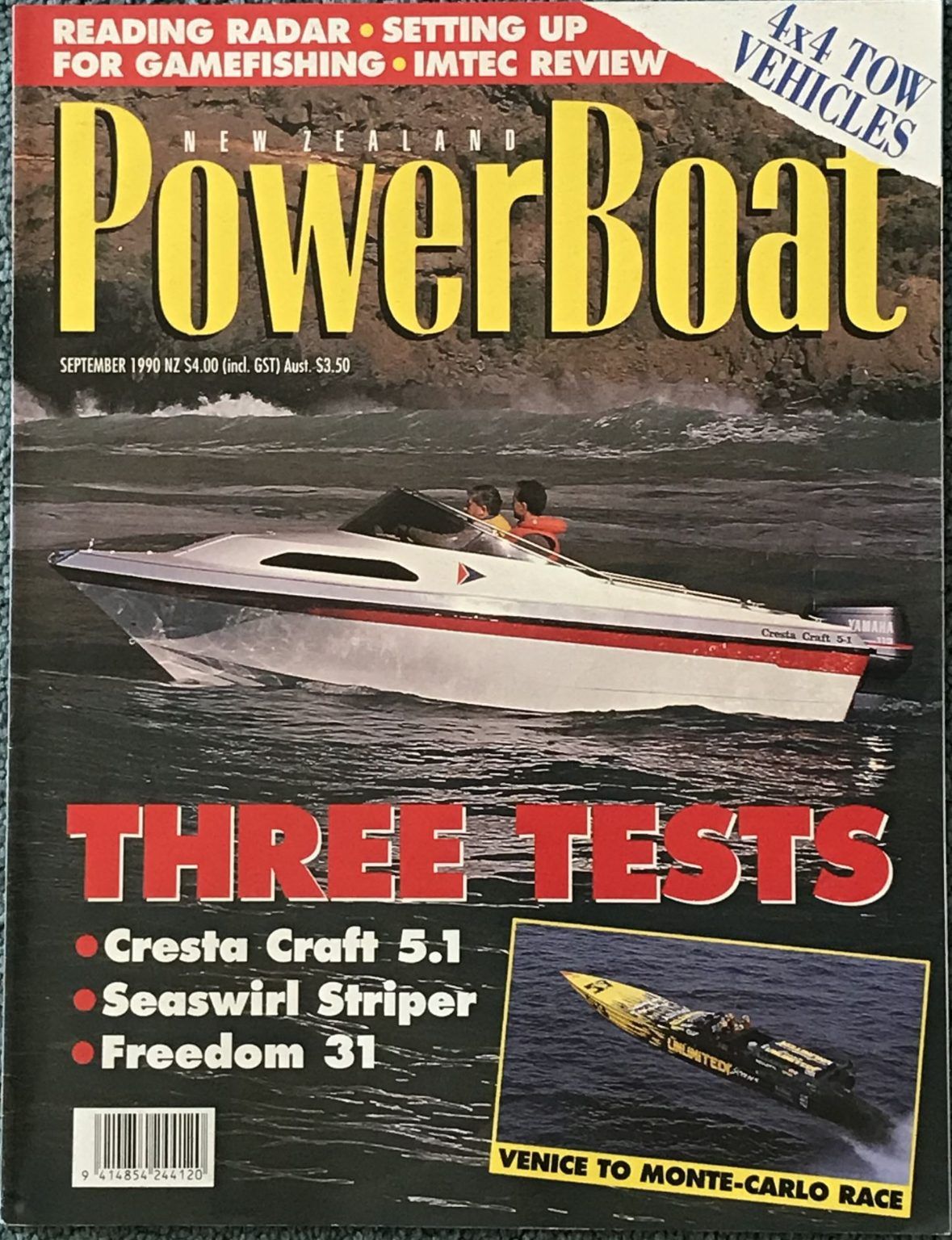 VINTAGE MAGAZINE: Power Boat New Zealand - Vol.7 - No.7 - September 1990