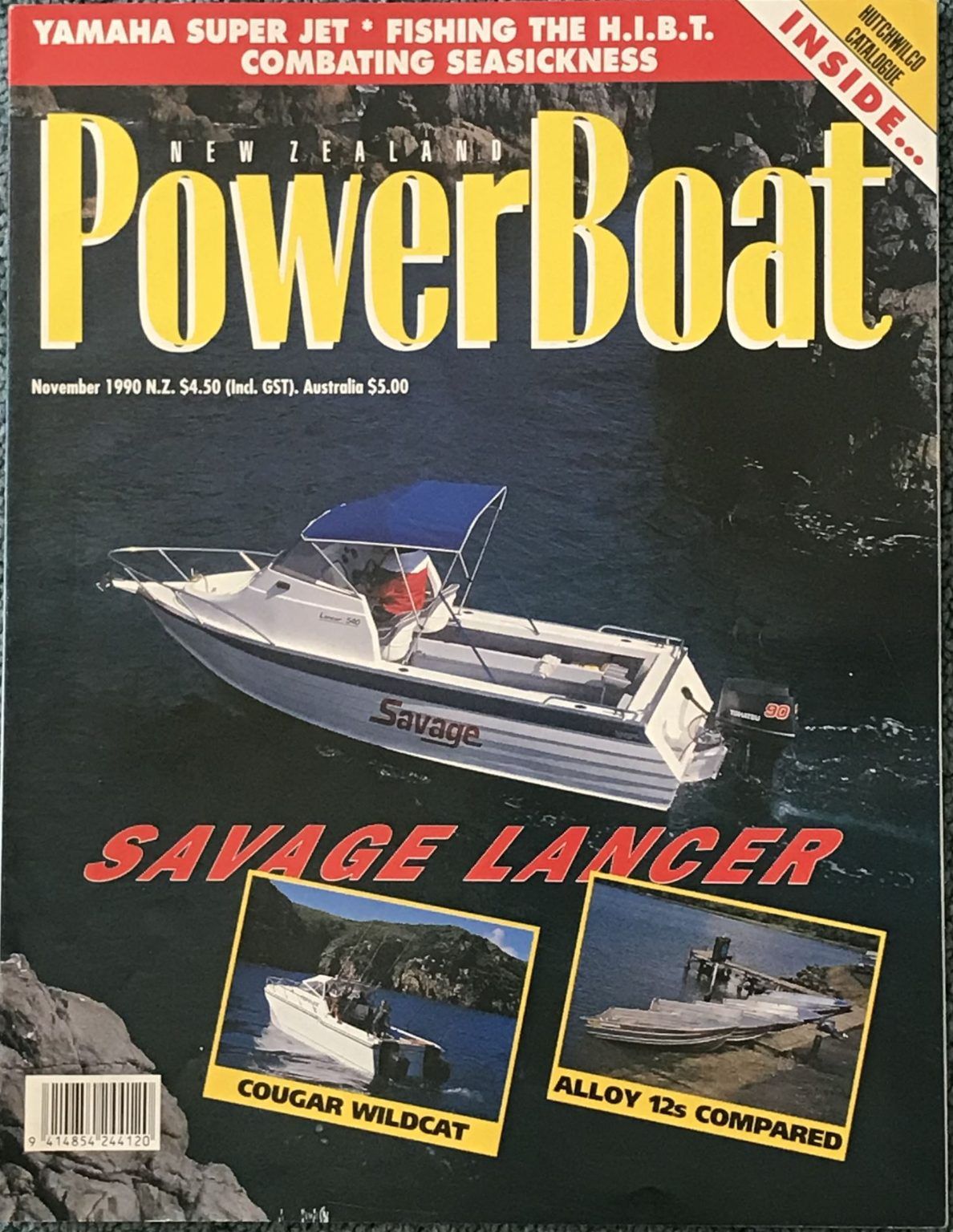 VINTAGE MAGAZINE: Power Boat New Zealand - Vol.7 - No.9 - November 1990