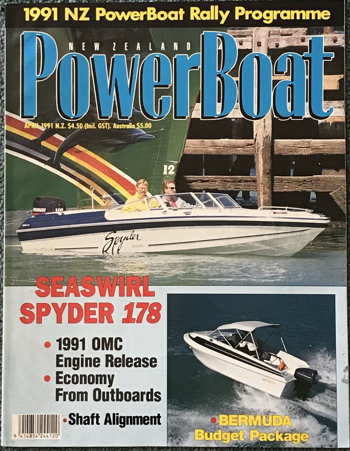 VINTAGE MAGAZINE: Power Boat New Zealand - Vol.8 - No.2 - April 1991