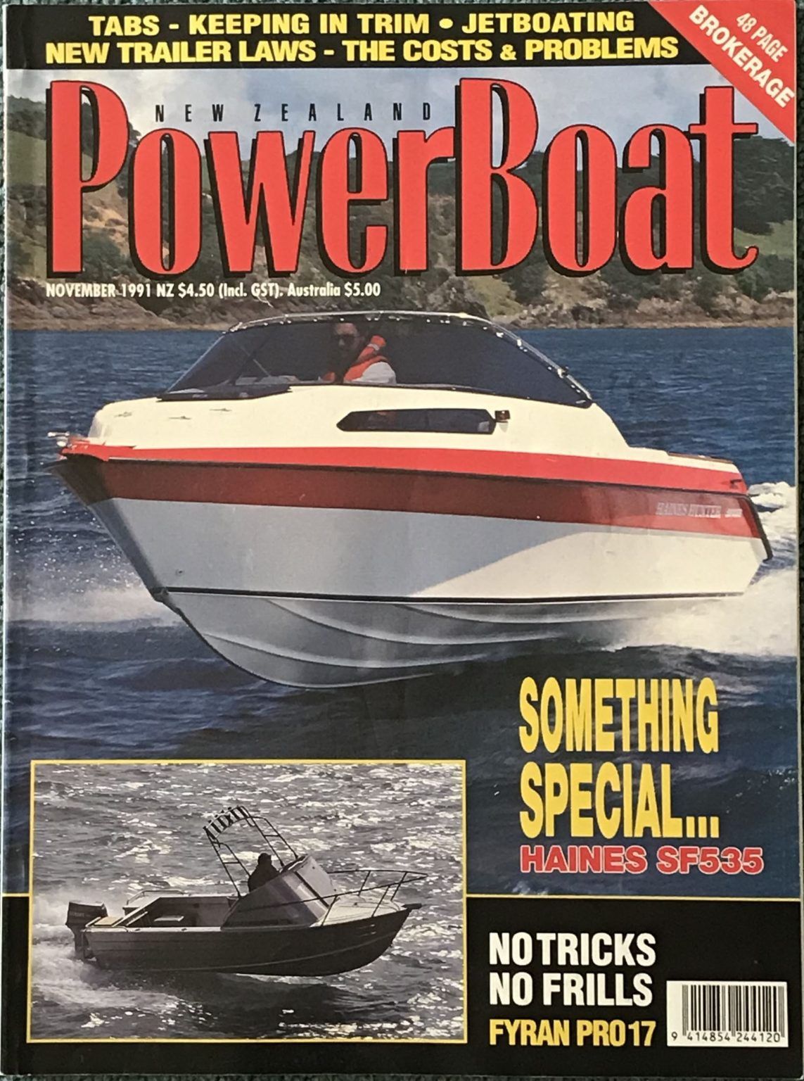 VINTAGE MAGAZINE: Power Boat New Zealand - Vol.8 - No.9 - November 1991