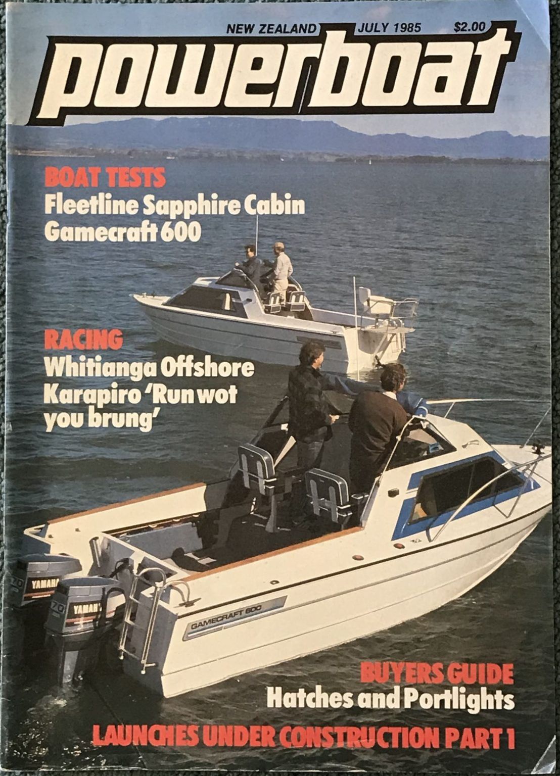 VINTAGE MAGAZINE: Power Boat New Zealand - Vol.2 - No.4 - July 1985