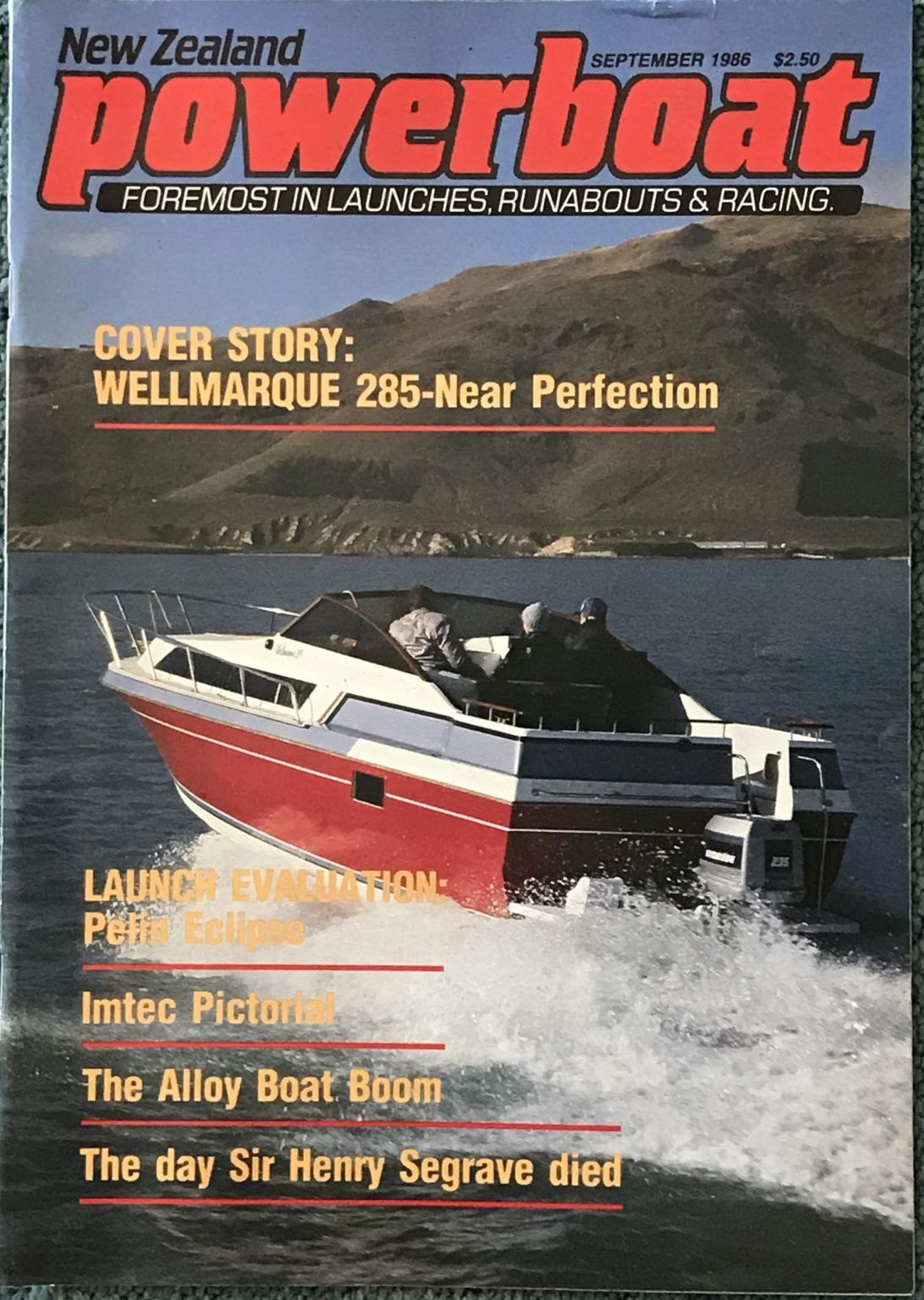 VINTAGE MAGAZINE: Power Boat New Zealand - Vol.3 - No.5 - September 1986