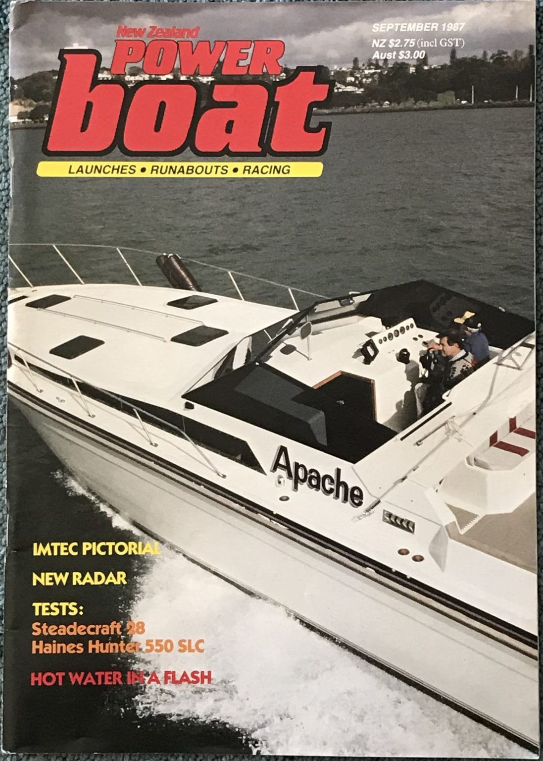 VINTAGE MAGAZINE: Power Boat New Zealand - Vol.4 - No.4 - September 1987