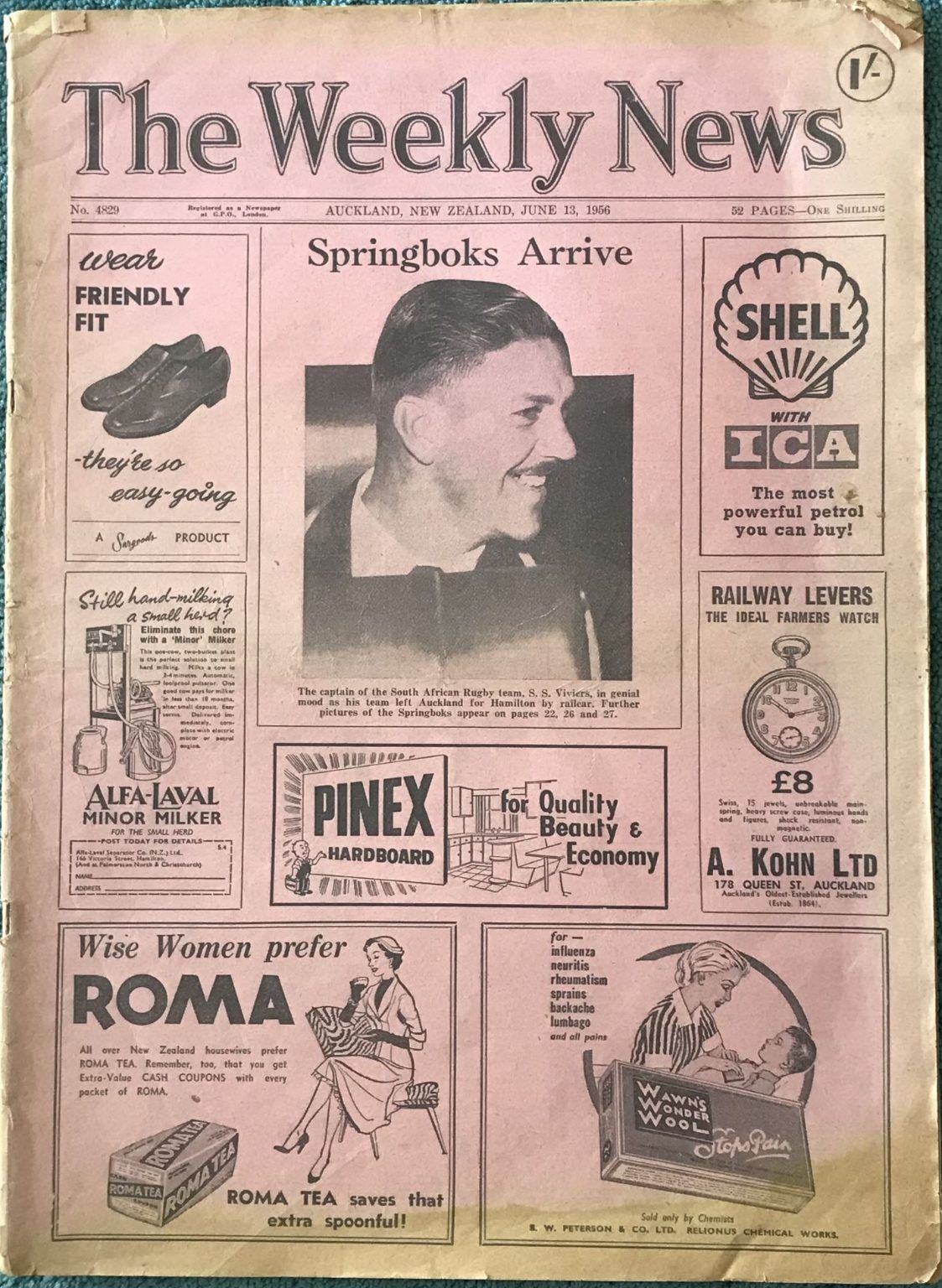 OLD NEWSPAPER: The Weekly News - No. 4829, 13 June 1956