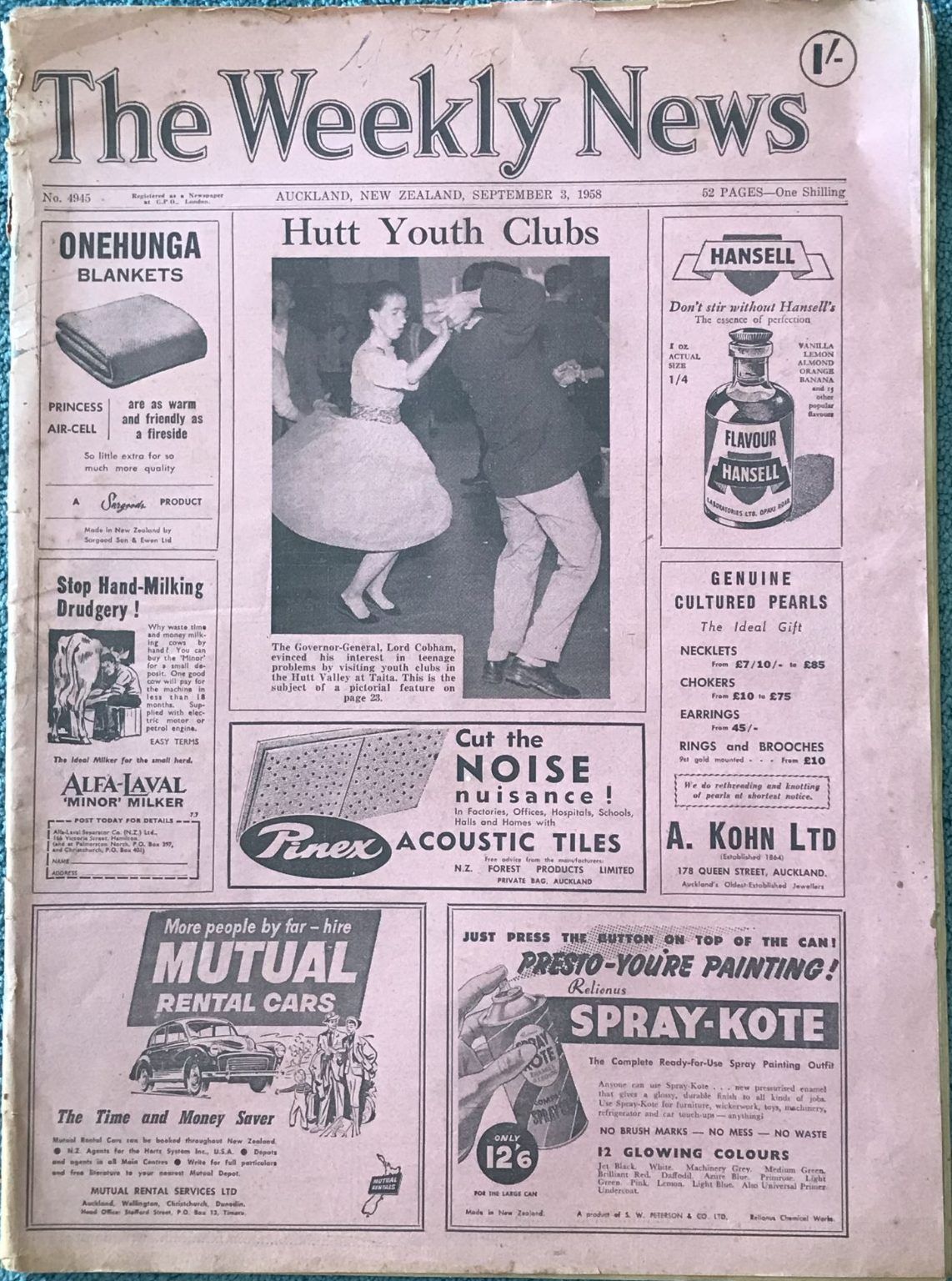 OLD NEWSPAPER: The Weekly News - No. 4945, 3 September 1958