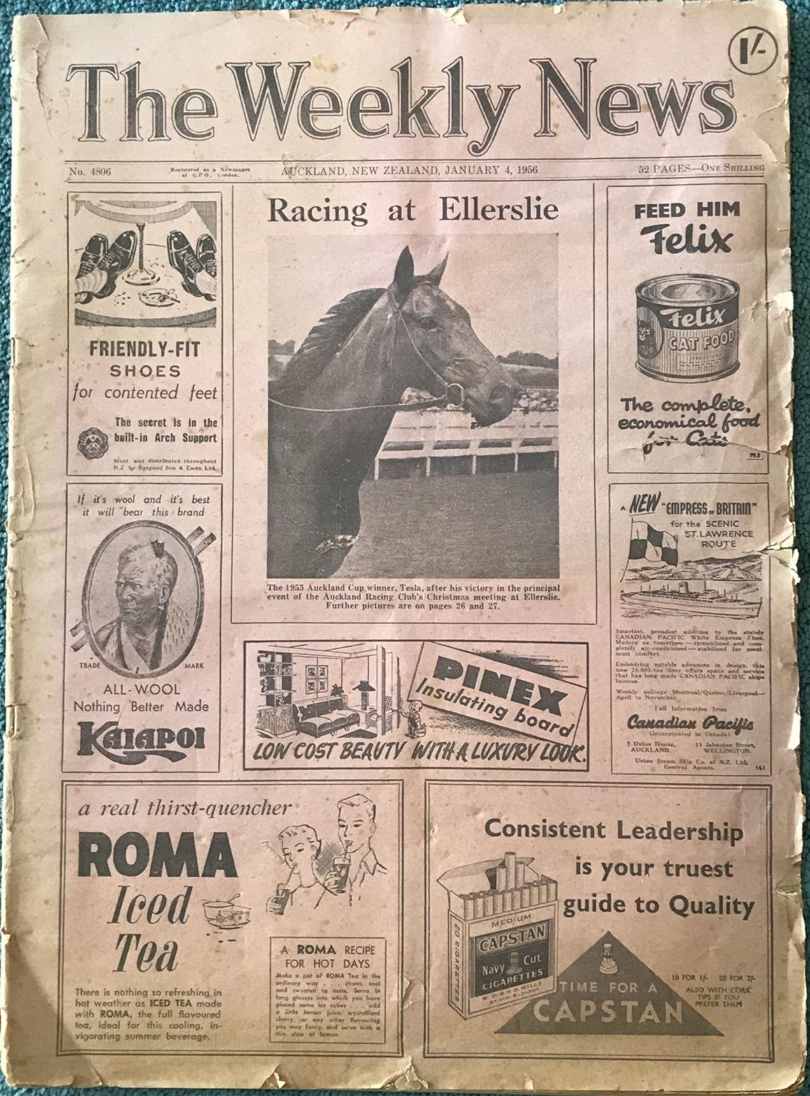 OLD NEWSPAPER: The Weekly News - No. 4806, 4 January 1956