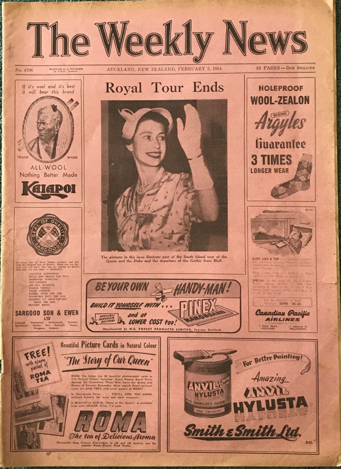 OLD NEWSPAPER: The Weekly News - No. 4706, 3 February 1954