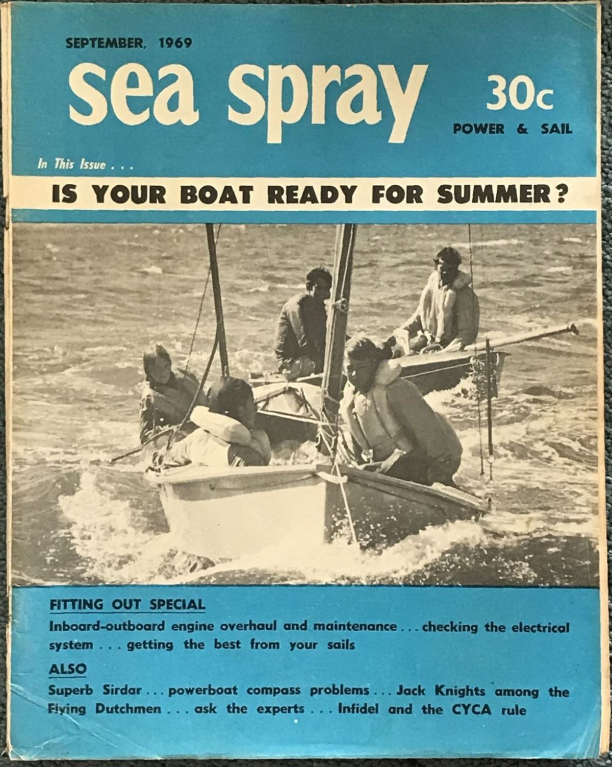 VINTAGE MAGAZINE: Sea Spray - Vol. 24, No. 8 - September 1969