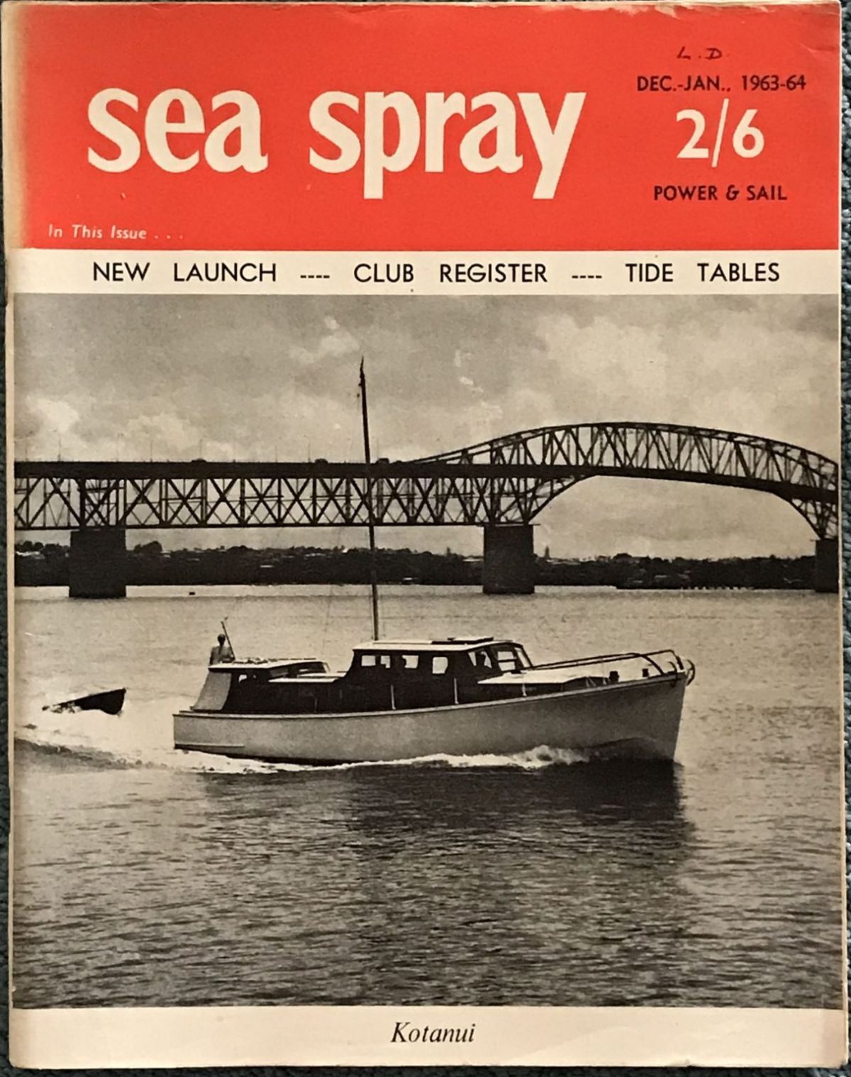 VINTAGE MAGAZINE: Sea Spray - Vol. 18, No. 11 - Dec 1963 / Jan 1964