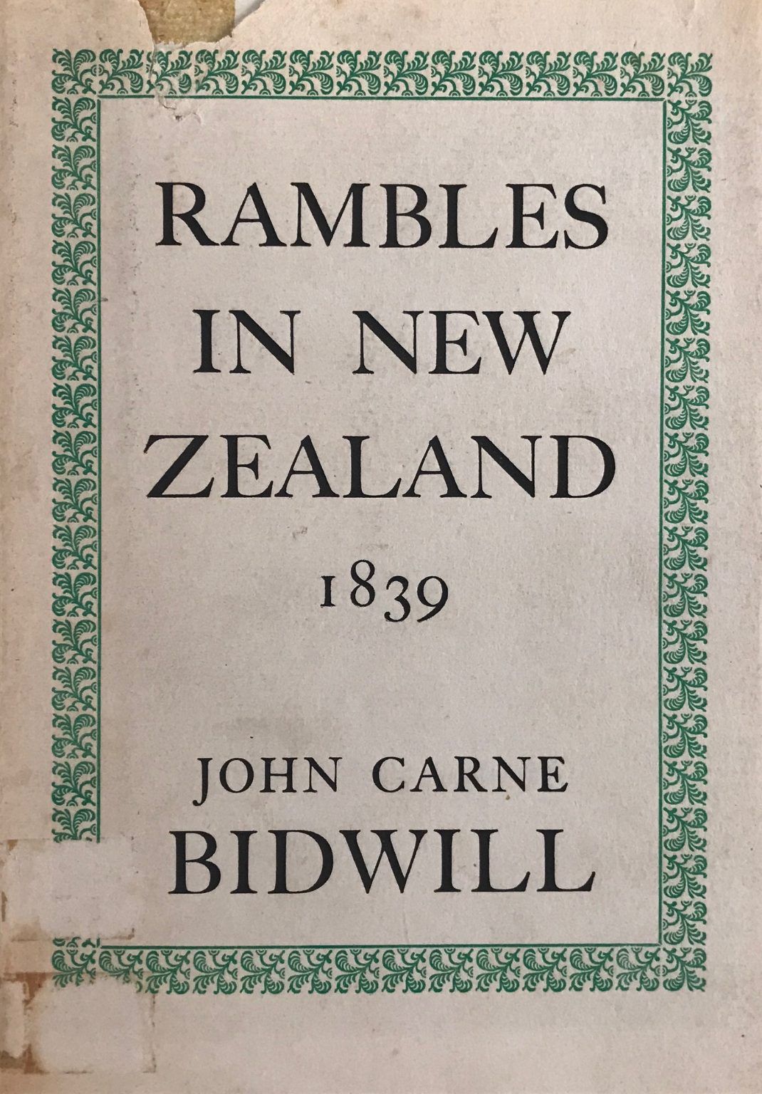 RAMBLES IN NEW ZEALAND 1839