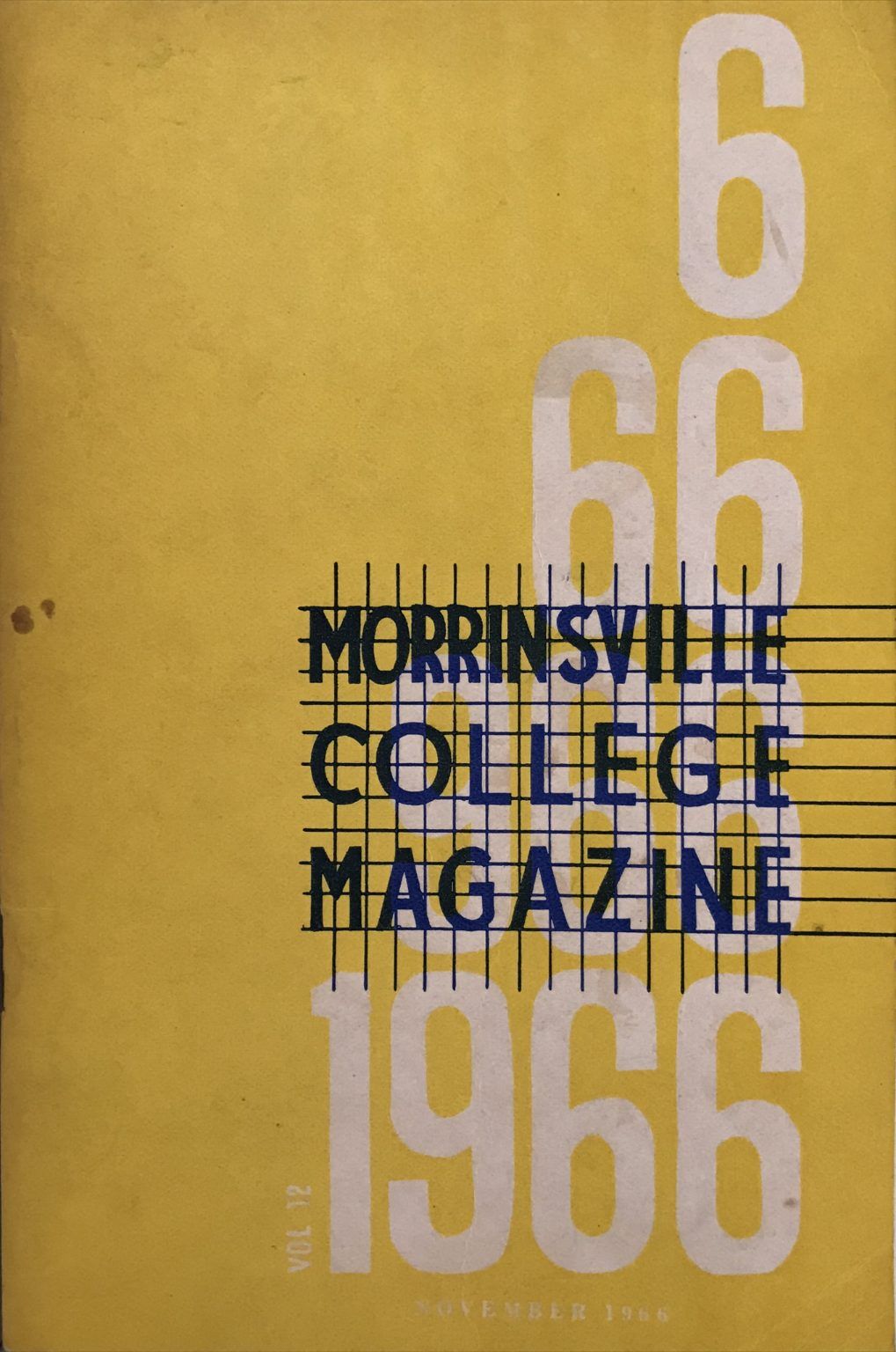 MORRINSVILLE COLLEGE MAGAZINE - Vol.12. - November 1966