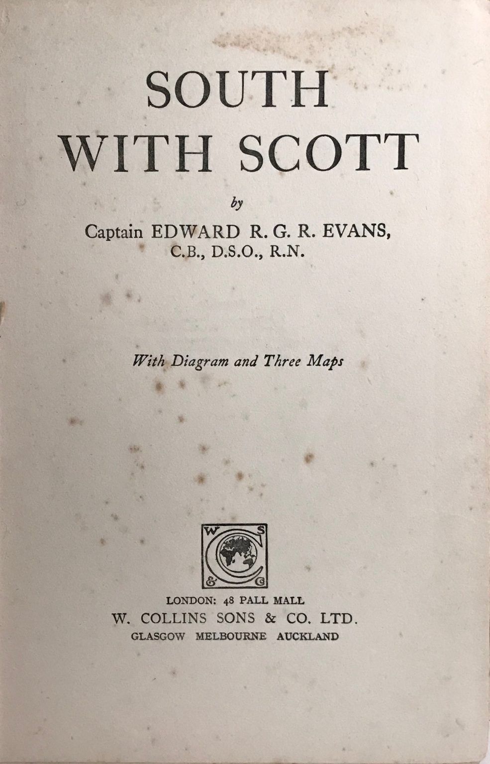 SOUTH WITH SCOTT 1921