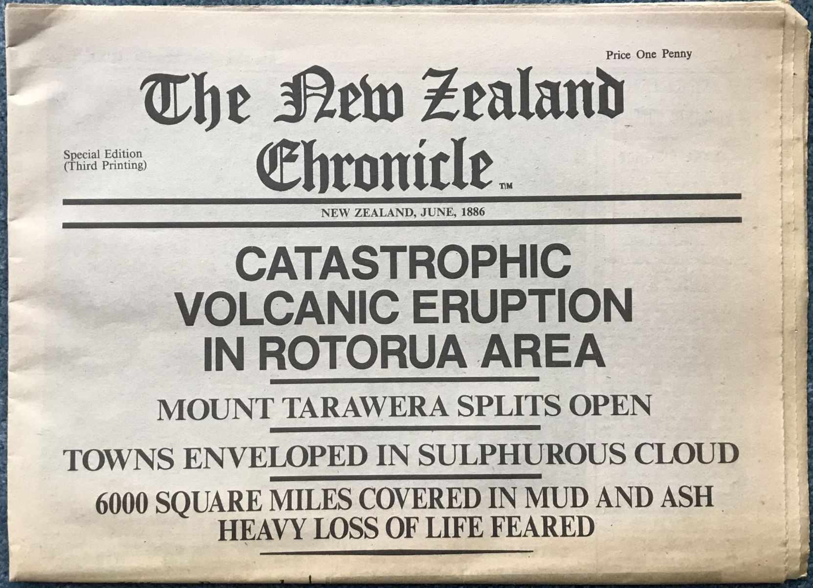 OLD NEWSPAPER: The New Zealand Chronicle June 1886