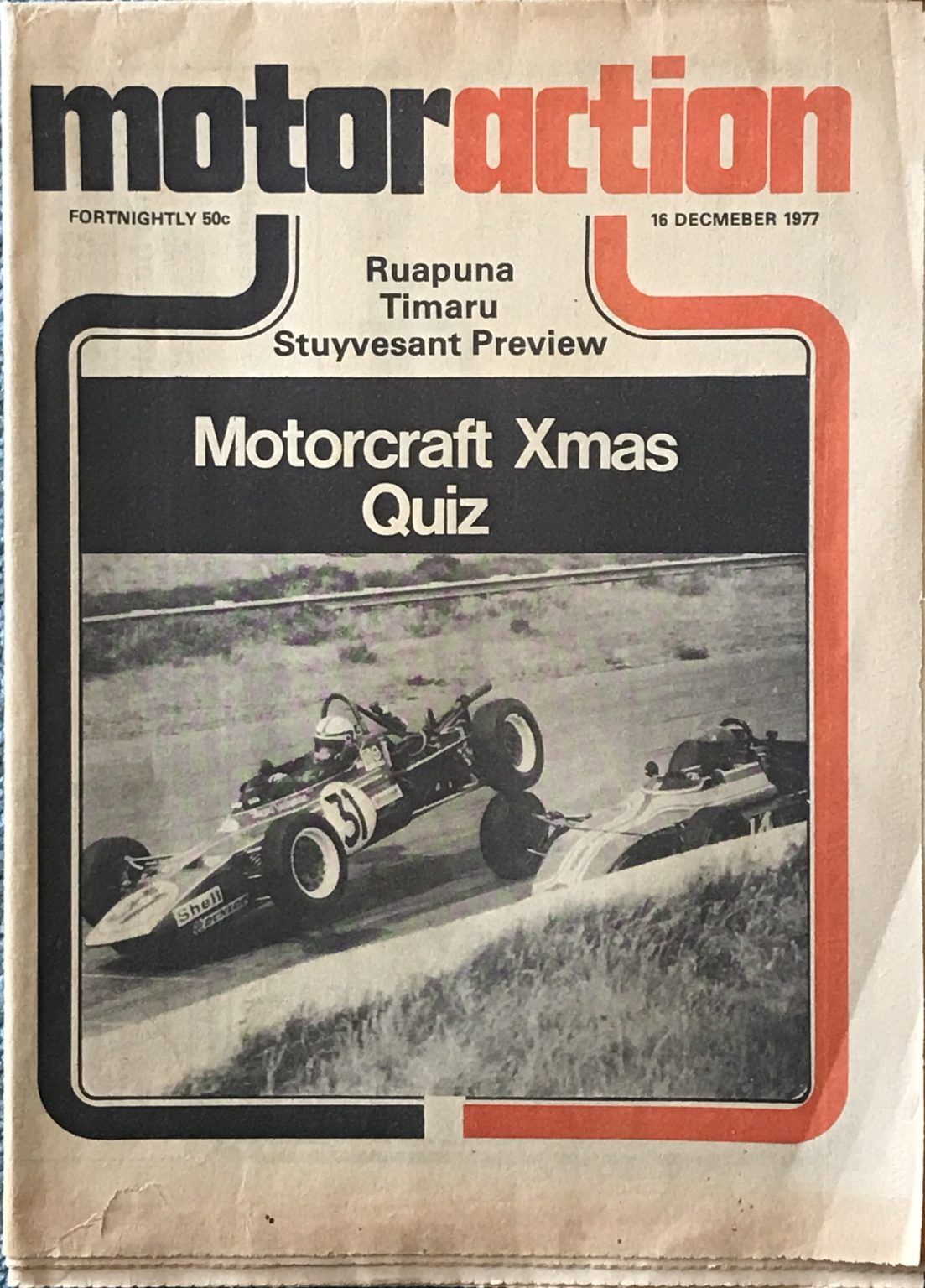 OLD NEWSPAPER: Motor Action, No. 112 - 16 December 1977