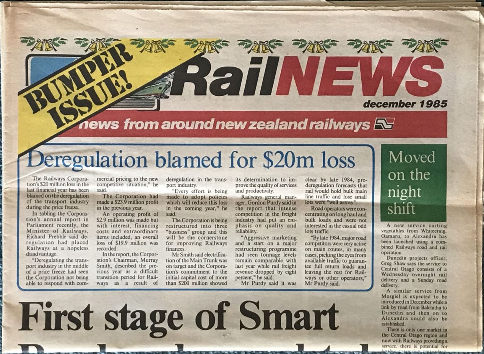 OLD NEWSPAPER: New Zealand Rail News - December 1985