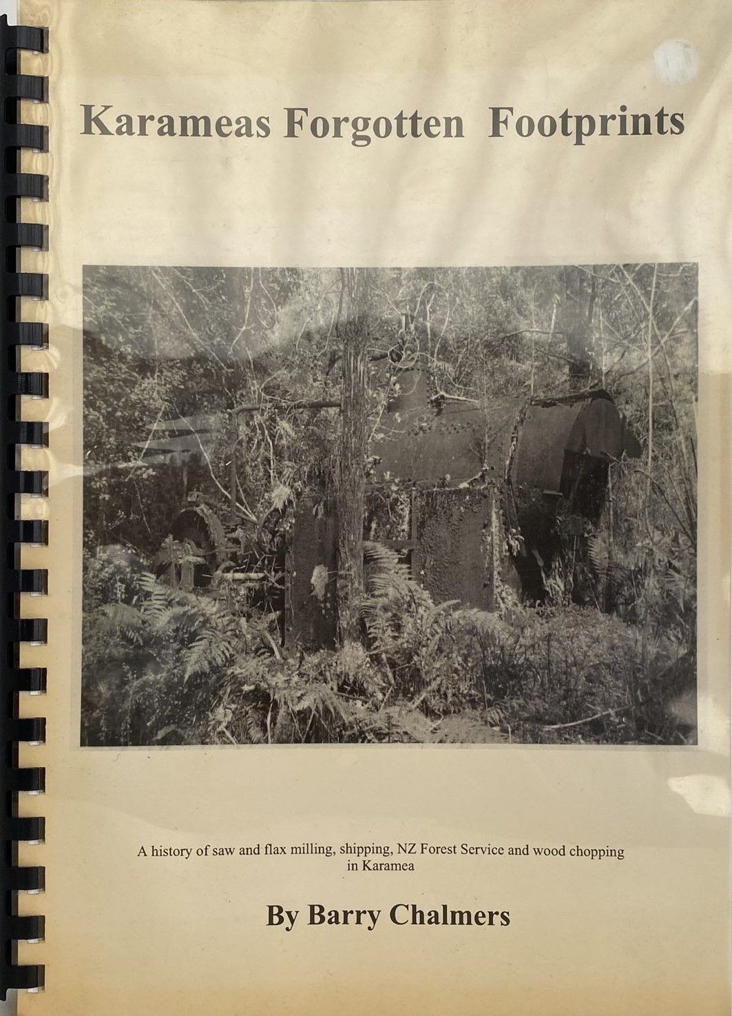 KARAMEAS FORGOTTEN FOOTPRINTS: A History of Saw and Flax Milling in Karamea