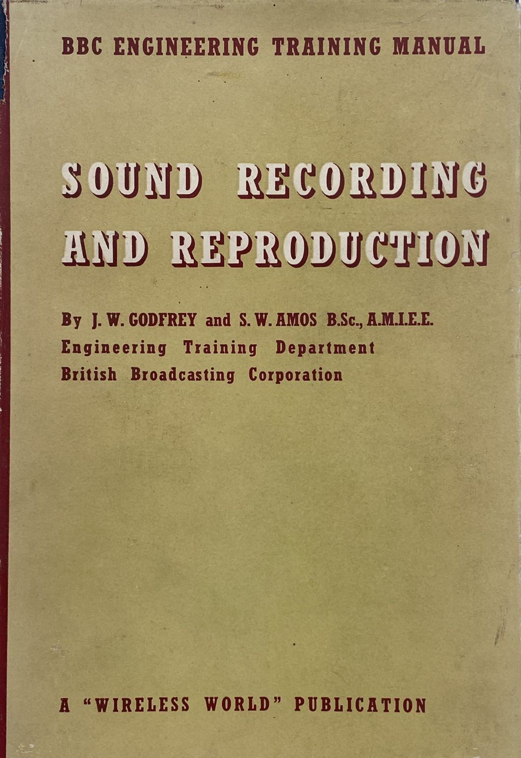 SOUND RECORDING AND REPRODUCTION