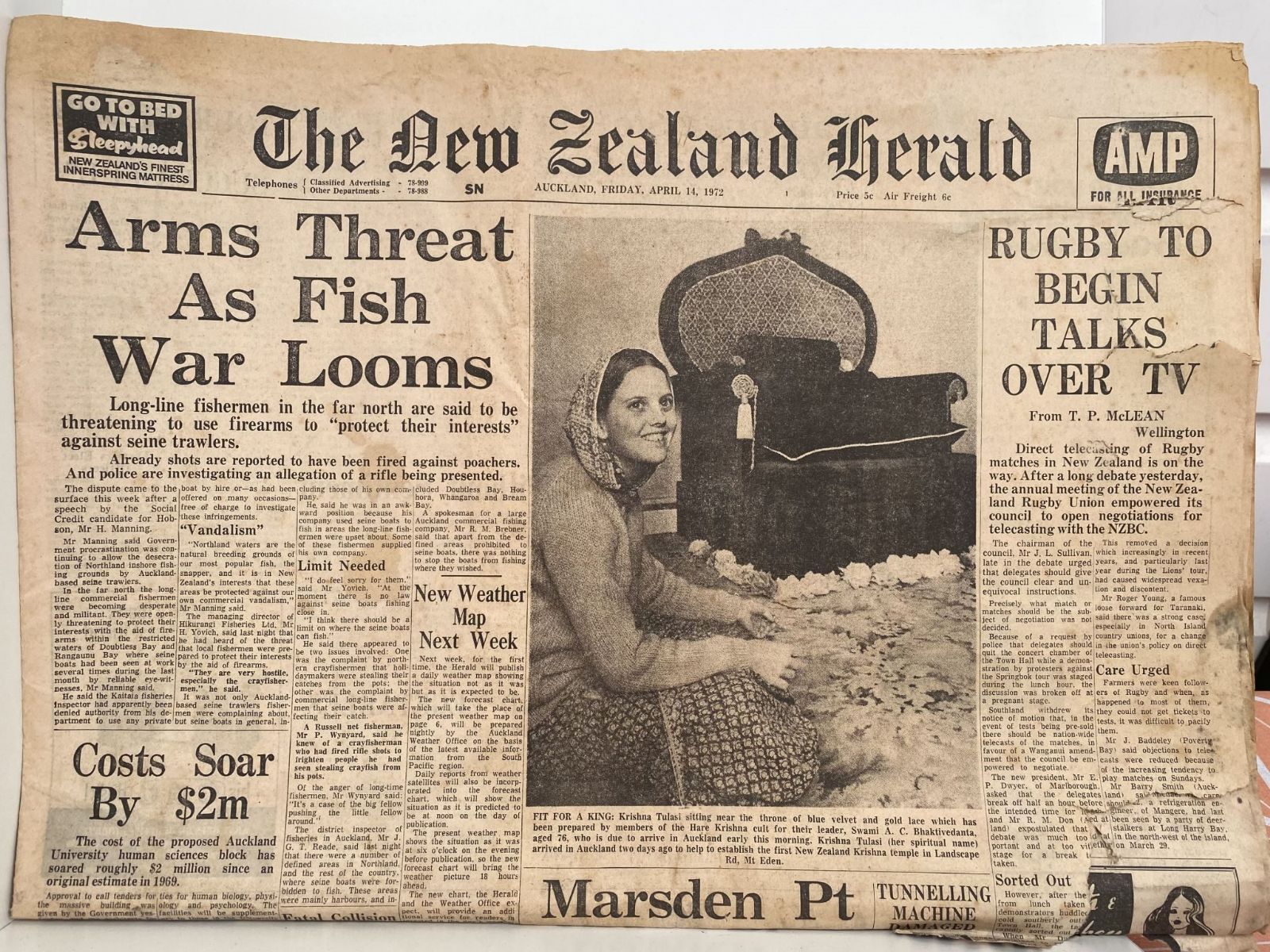 OLD NEWSPAPER: The New Zealand Herald, 14 April 1972