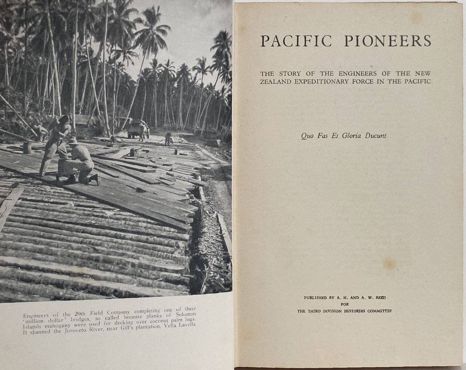 PACIFIC PIONEERS: Engineers of the NZ Expeditionary Force in the Pacific