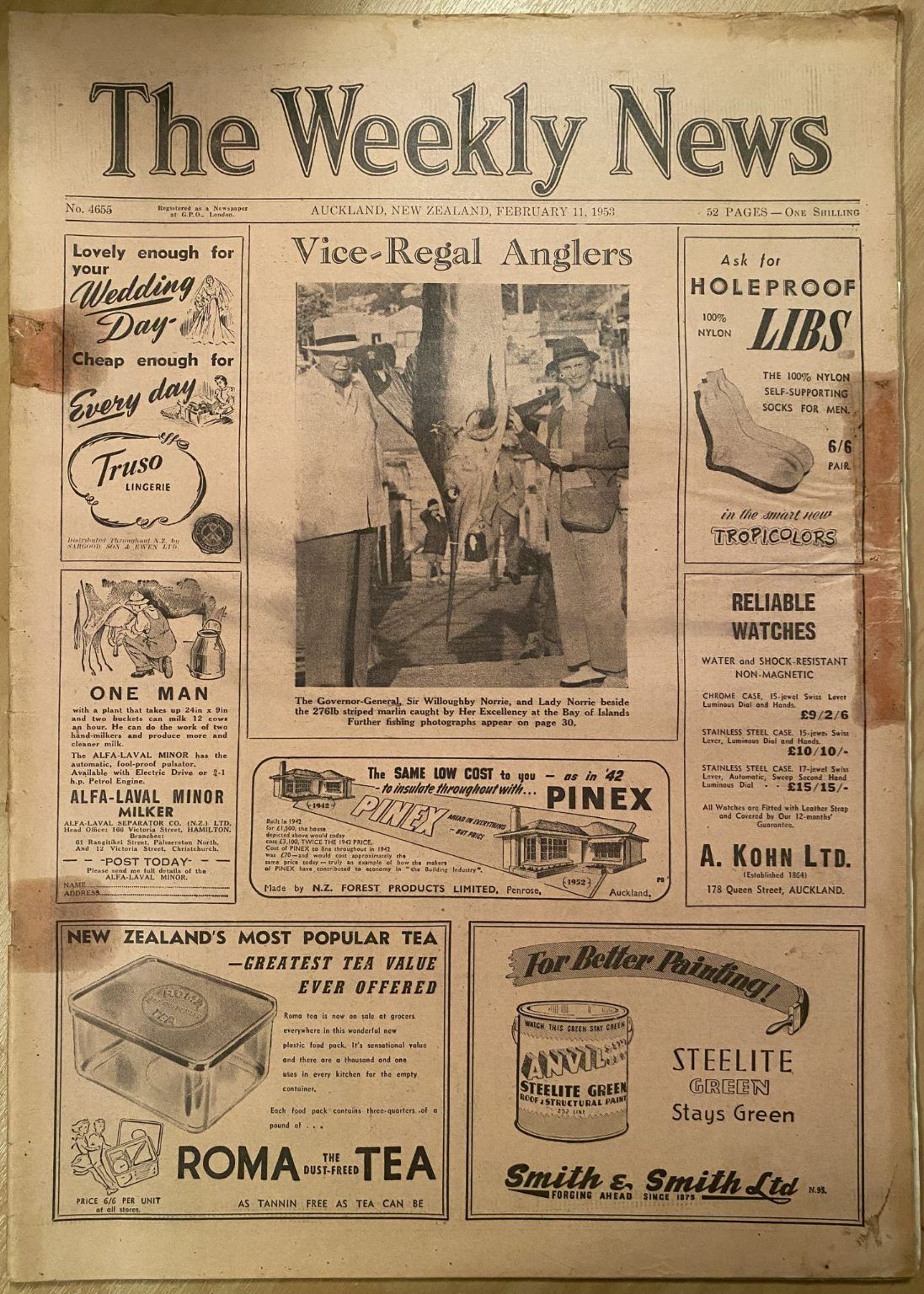 OLD NEWSPAPER: The Weekly News - No. 4655, 11 February 1953