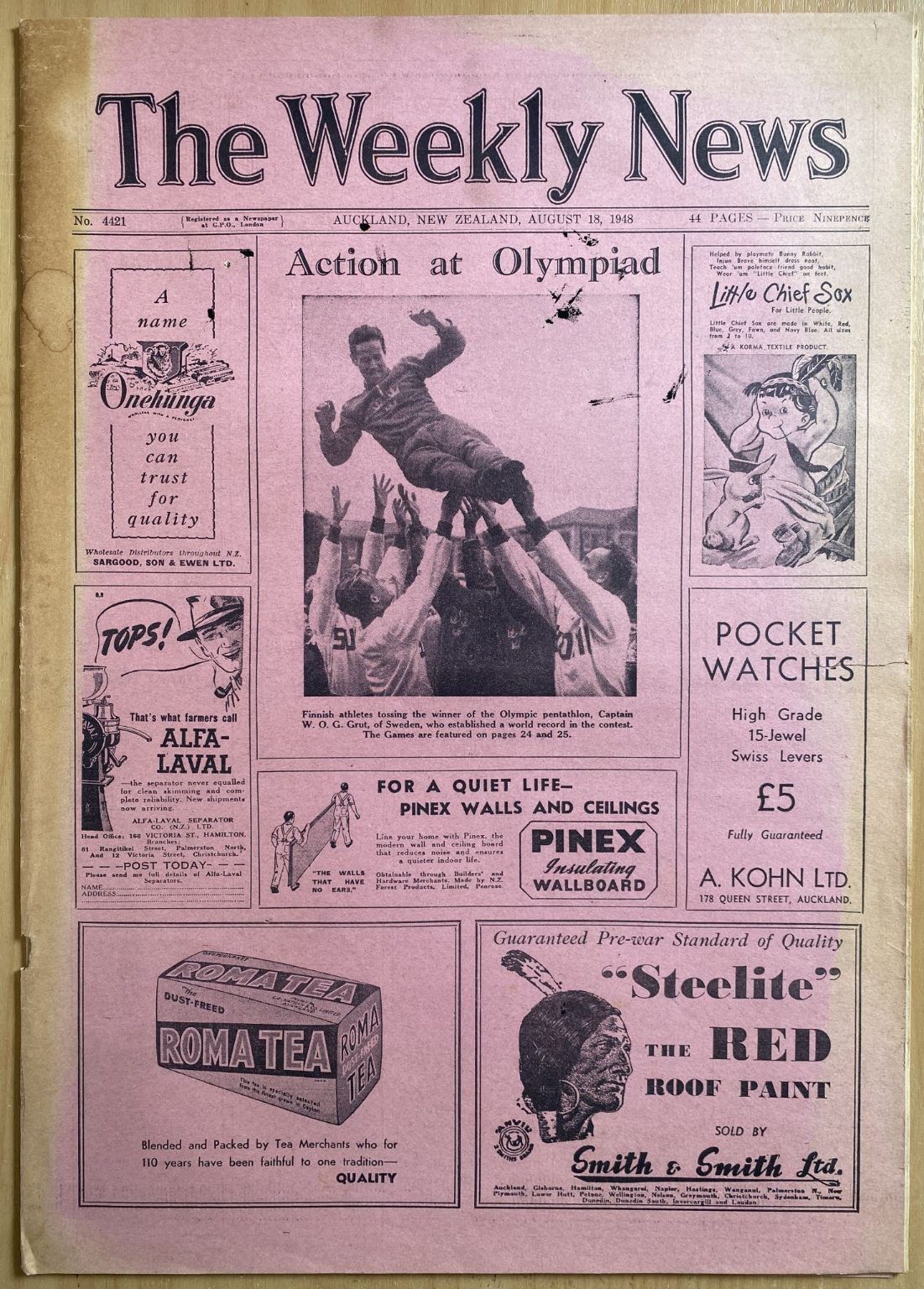 OLD NEWSPAPER: The Weekly News - No. 4421, 18 August 1948
