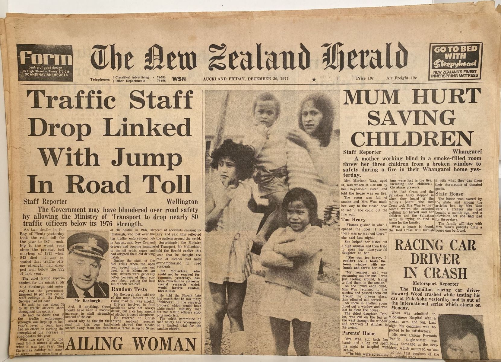 OLD NEWSPAPER: The New Zealand Herald - 30th December 1977